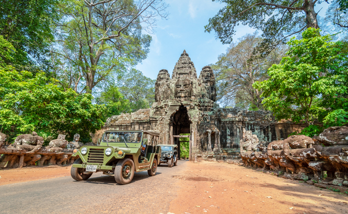 Angkor Wat Jeep Tour:$55